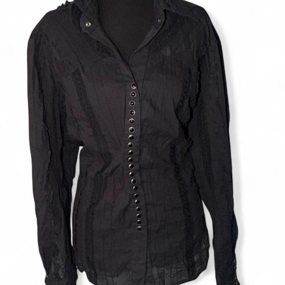 Scully Women's Black Blouse - Picture 2 of 8